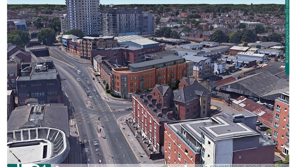 Caversham Road Aerial CGI Front