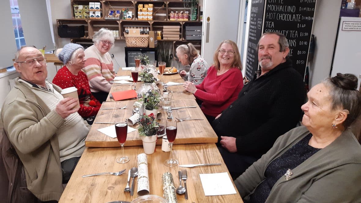 Christmas meal for regulars