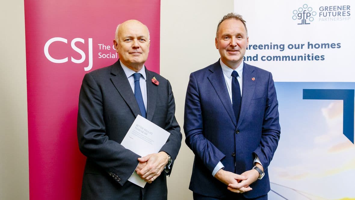 Gary Orr and Ian Duncan Smith - Better Insulate Than Never launch