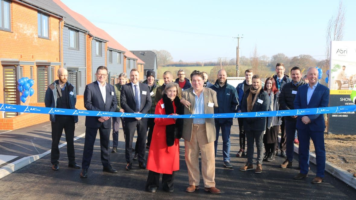 Hazelbury Bryan ribbon cutting